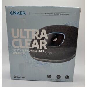 Anker‎ S3 Ultra Clear Portable Conference Speaker/Phone-Bluetooth/ USB Black